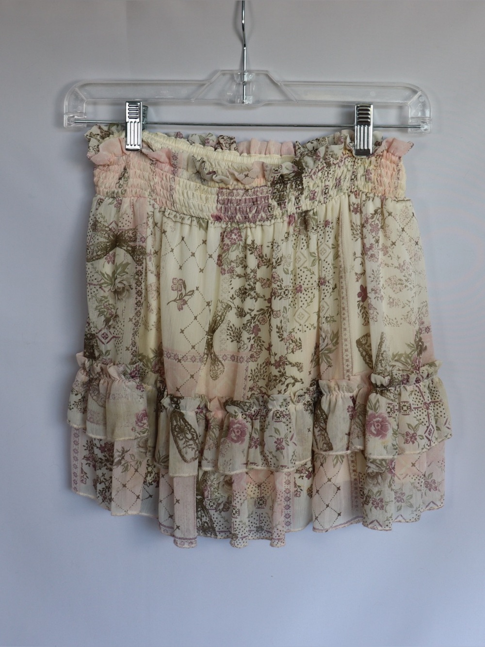 Ardene Floral Ruffle Mini Skirt Women’s Size Small Cottagecore The Boys - Picture 2 of 7